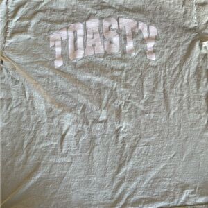 Light green Graphic Tee with 'TOASTY' Print